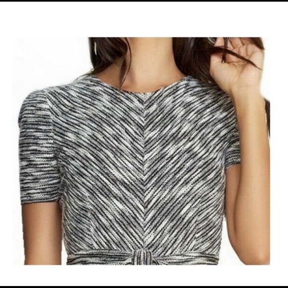 Anthropologie Hutch Dress NWT Avery Fit & Flare Black White Size M BEAUTIFUL! - Picture 3 of 11